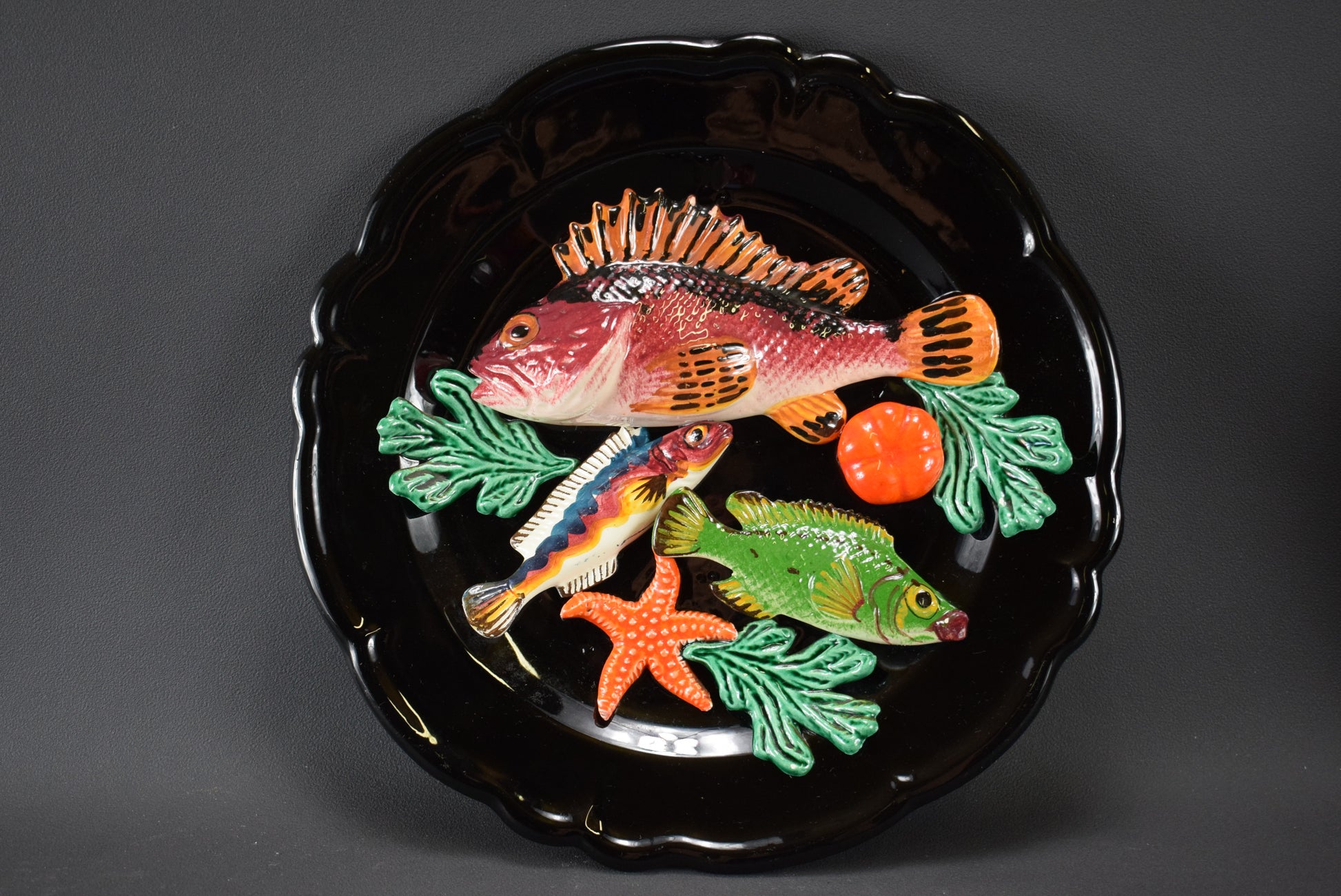 Large Fish Wall Plate - Charmantiques