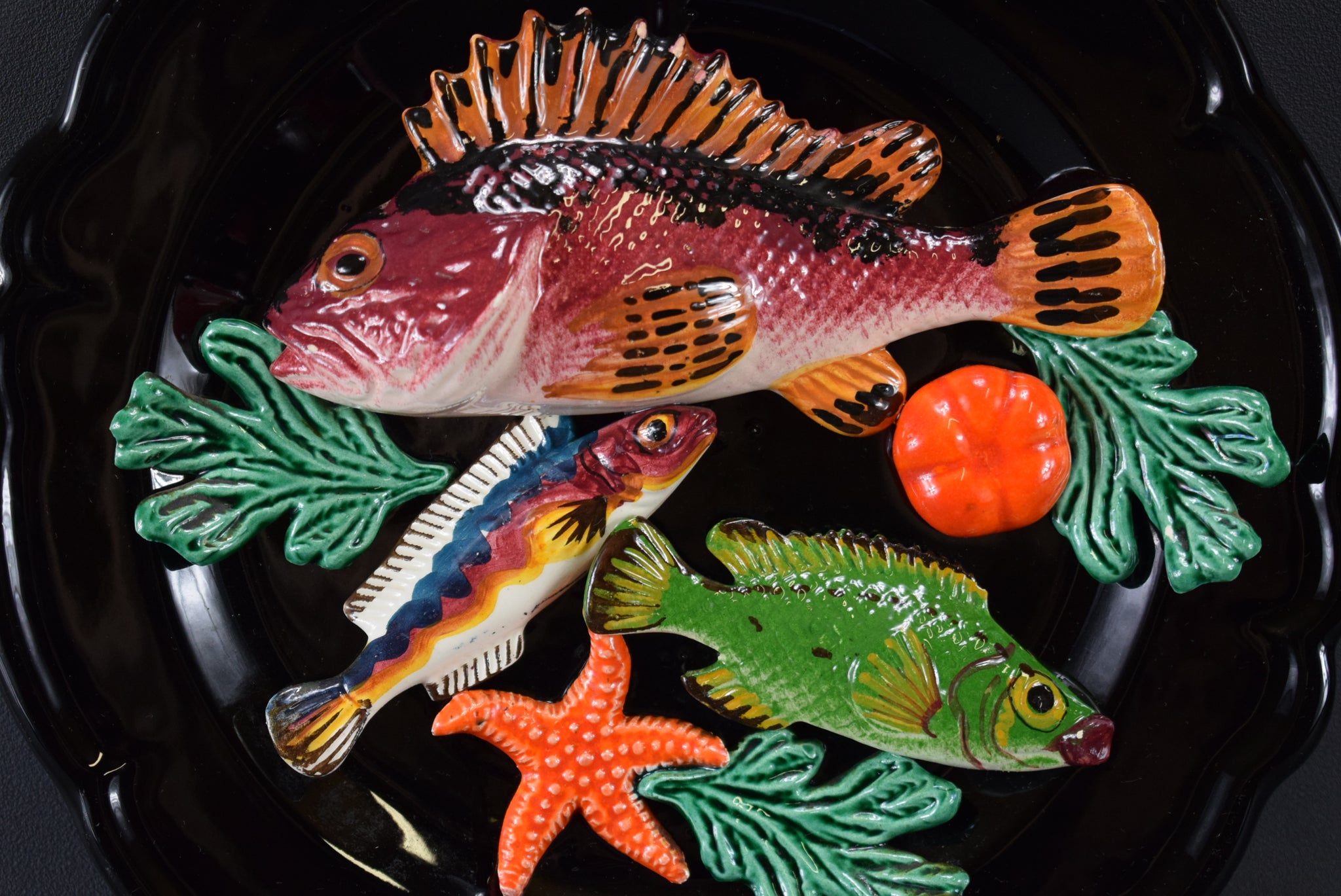 Large Fish Wall Plate - Charmantiques