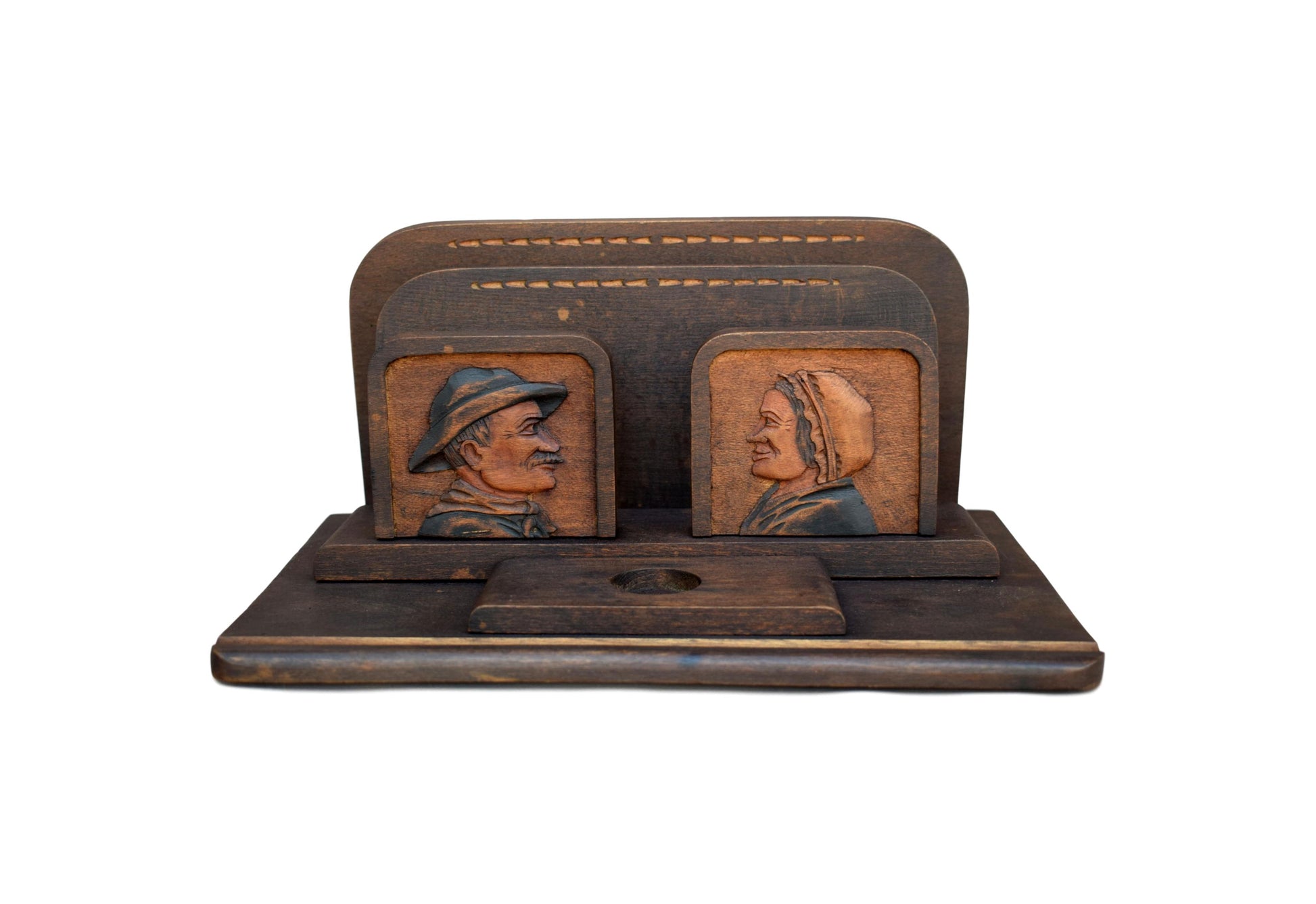 Rustic Wood Letter Holder - Charmantiques