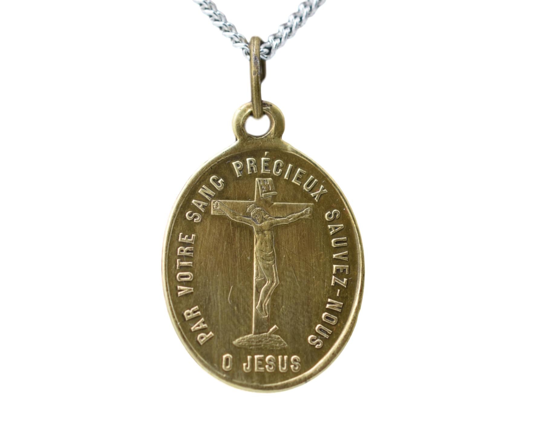 Holy Blood of Jesus Medal Relic