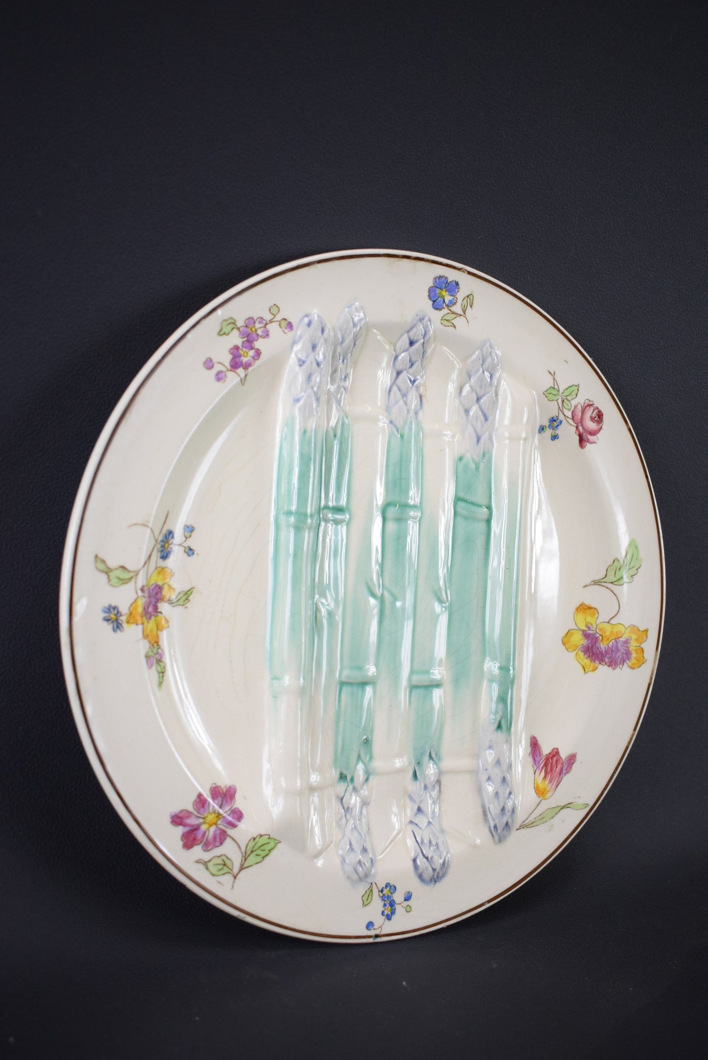 Longchamp Asparagus Plate - Charmantiques