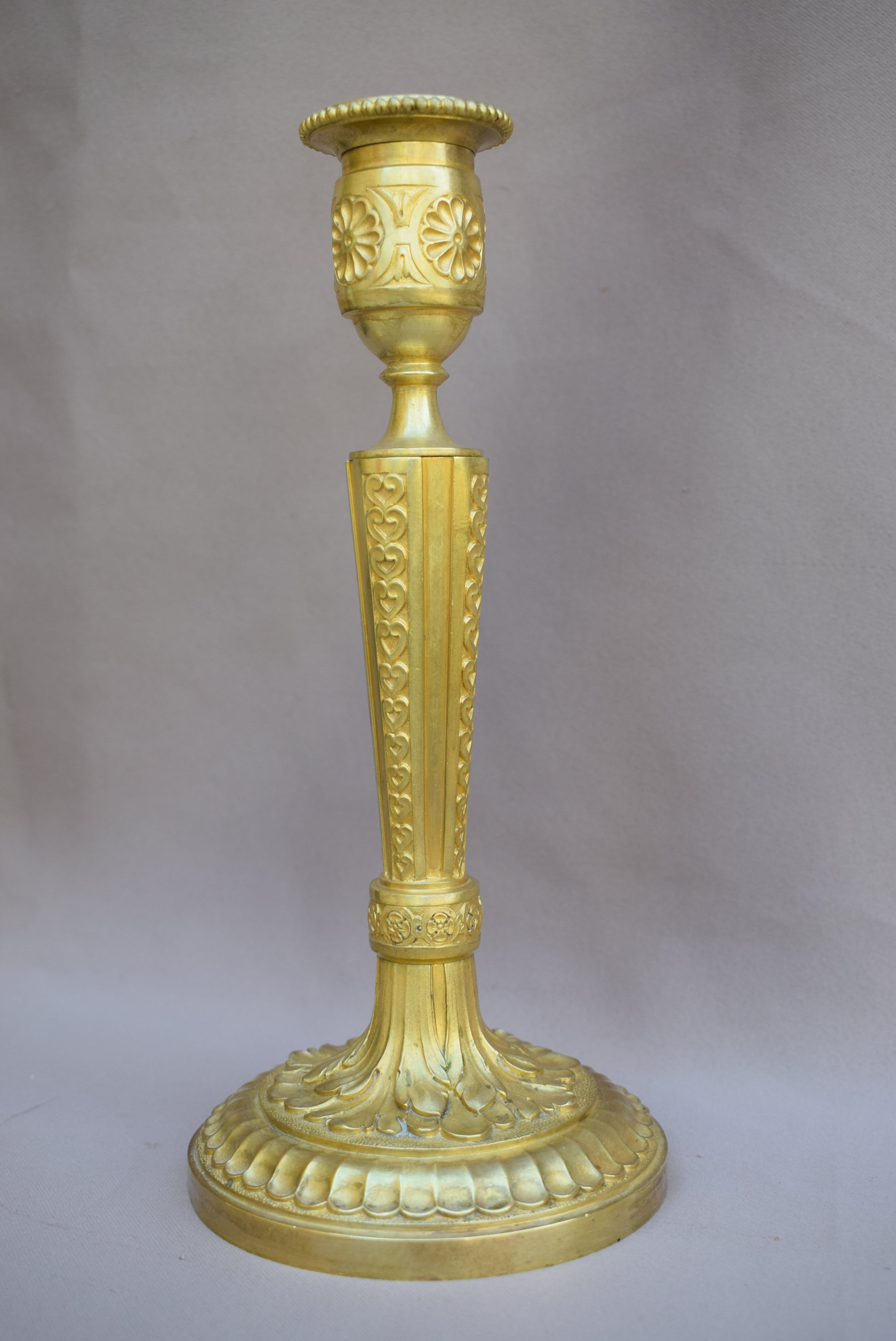 Ormolu Bronze Candlesticks - Charmantiques