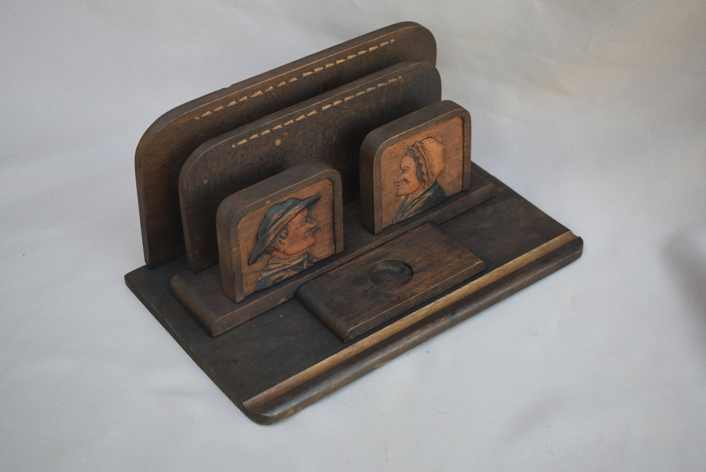 Rustic Wood Letter Holder - Charmantiques