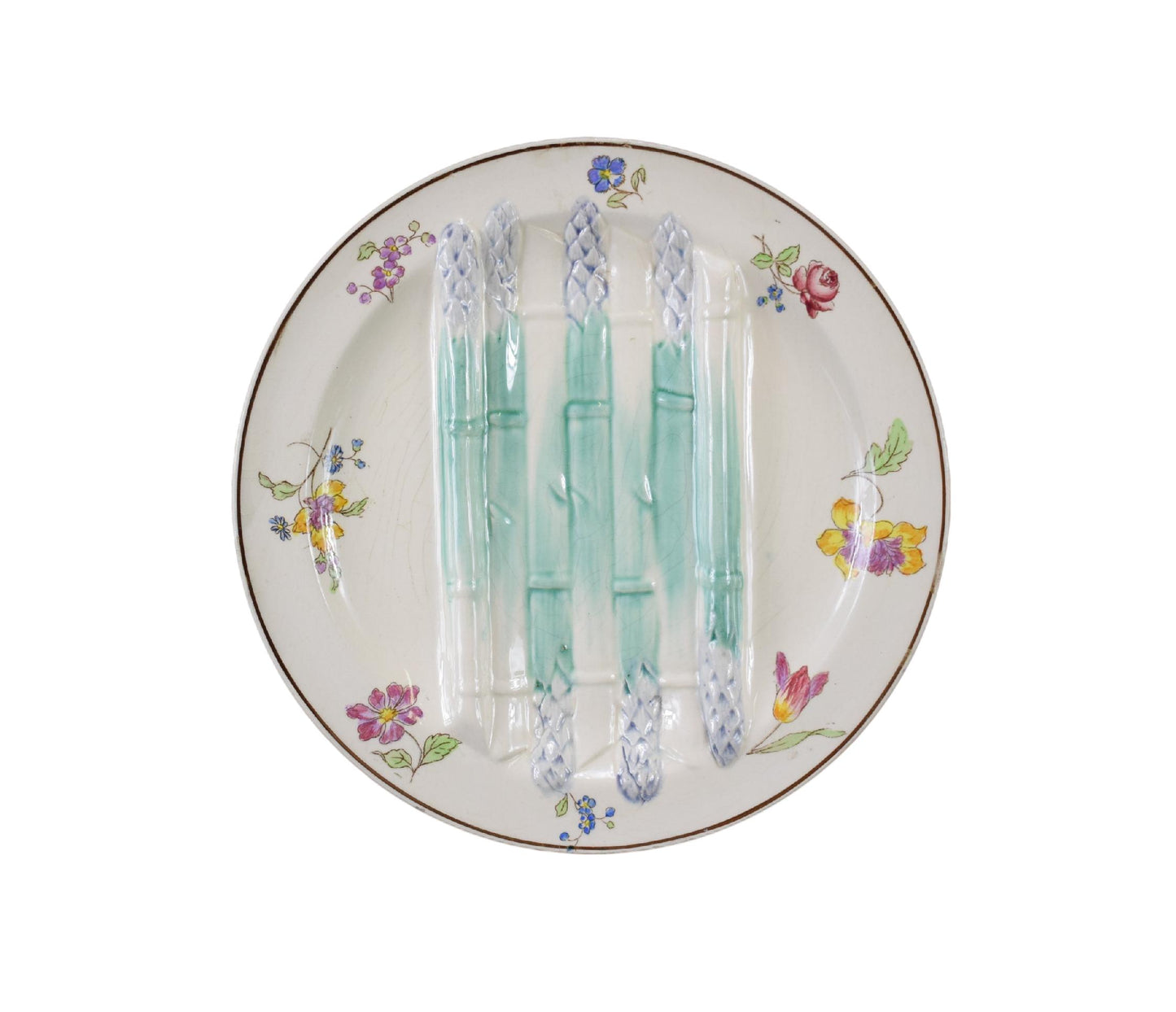 Longchamp Asparagus Plate - Charmantiques