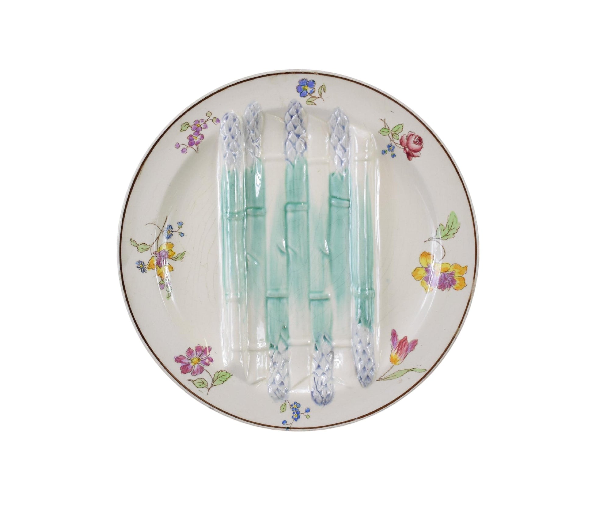 Longchamp Asparagus Plate - Charmantiques