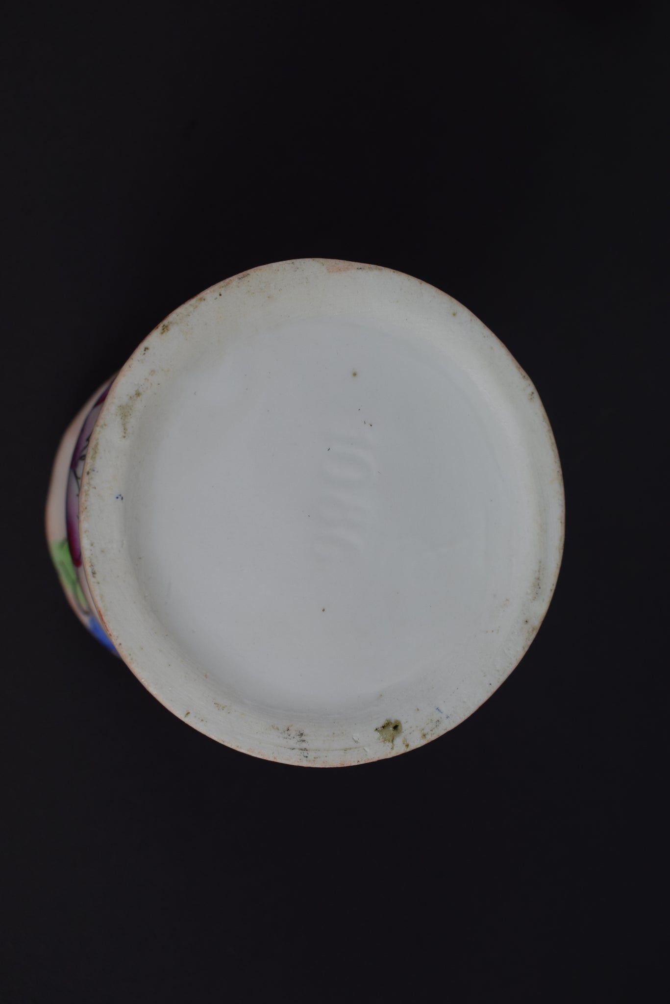 Small herbal tea pot Bayeux porcelain