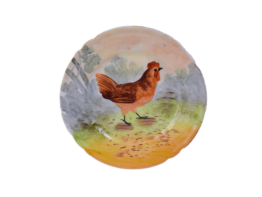 Hen Limoges Plate - Charmantiques