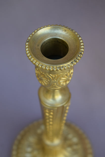 Ormolu Bronze Candlesticks - Charmantiques