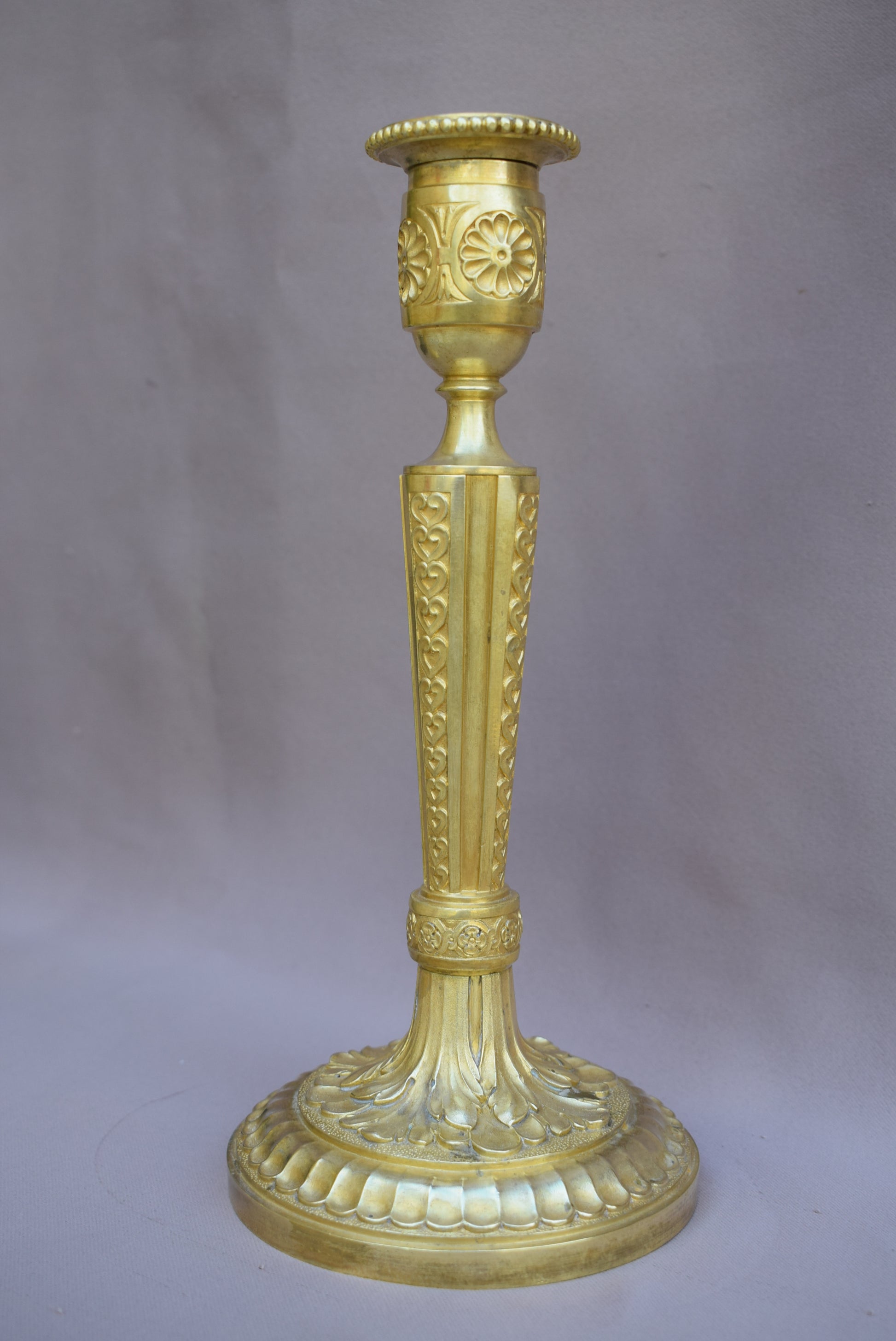 Ormolu Bronze Candlesticks - Charmantiques