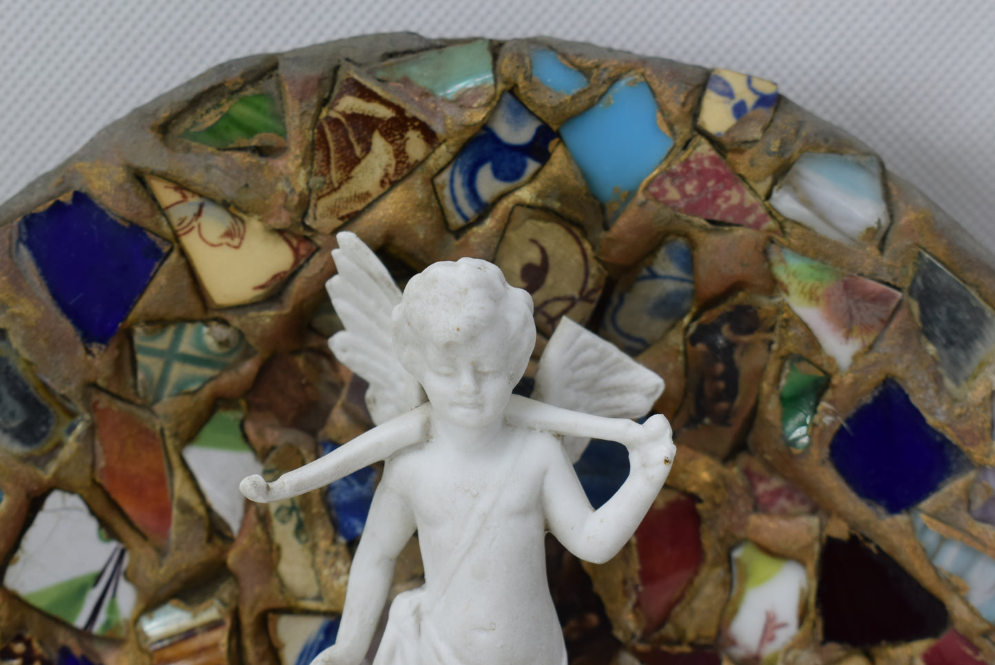 Mosaic and Angel Wall Plate - Charmantiques