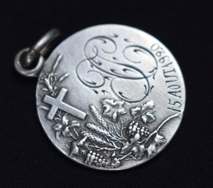 1920 Holy Communion Medal - Charmantiques