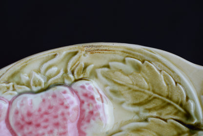 Strawberry Majolica Plate - Charmantiques