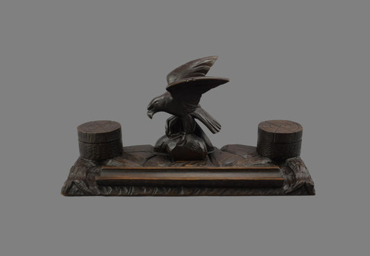 Black Forest Eagle Inkwell - Charmantiques