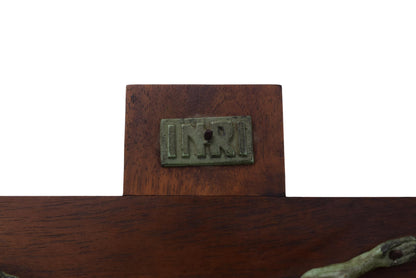 Green Bronze Patina Cross - Charmantiques