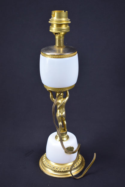 Sevres Opaline Lamp - Charmantiques