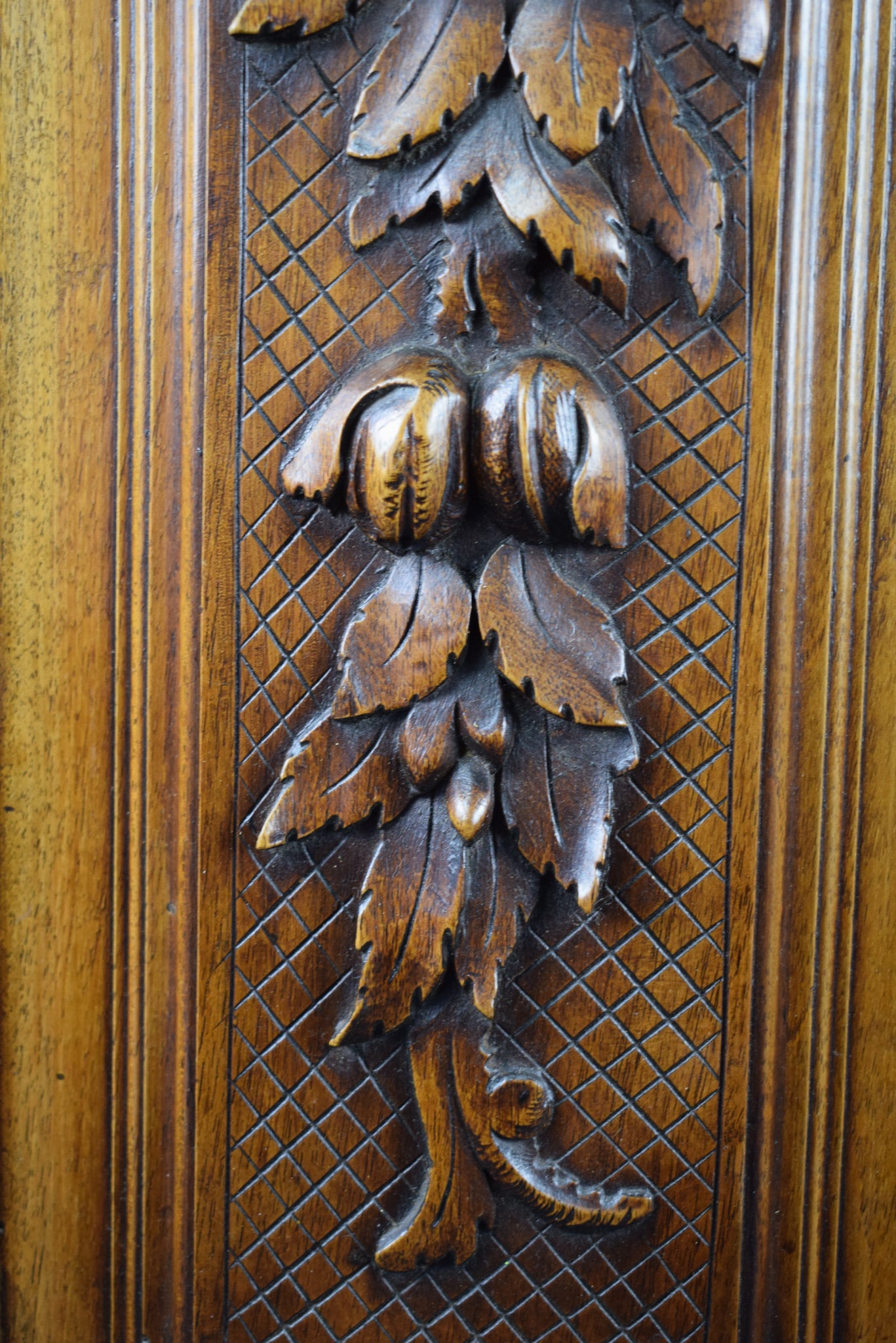 French Antique Architectural Pair of Carved Wood Cupboard Door Panel ...