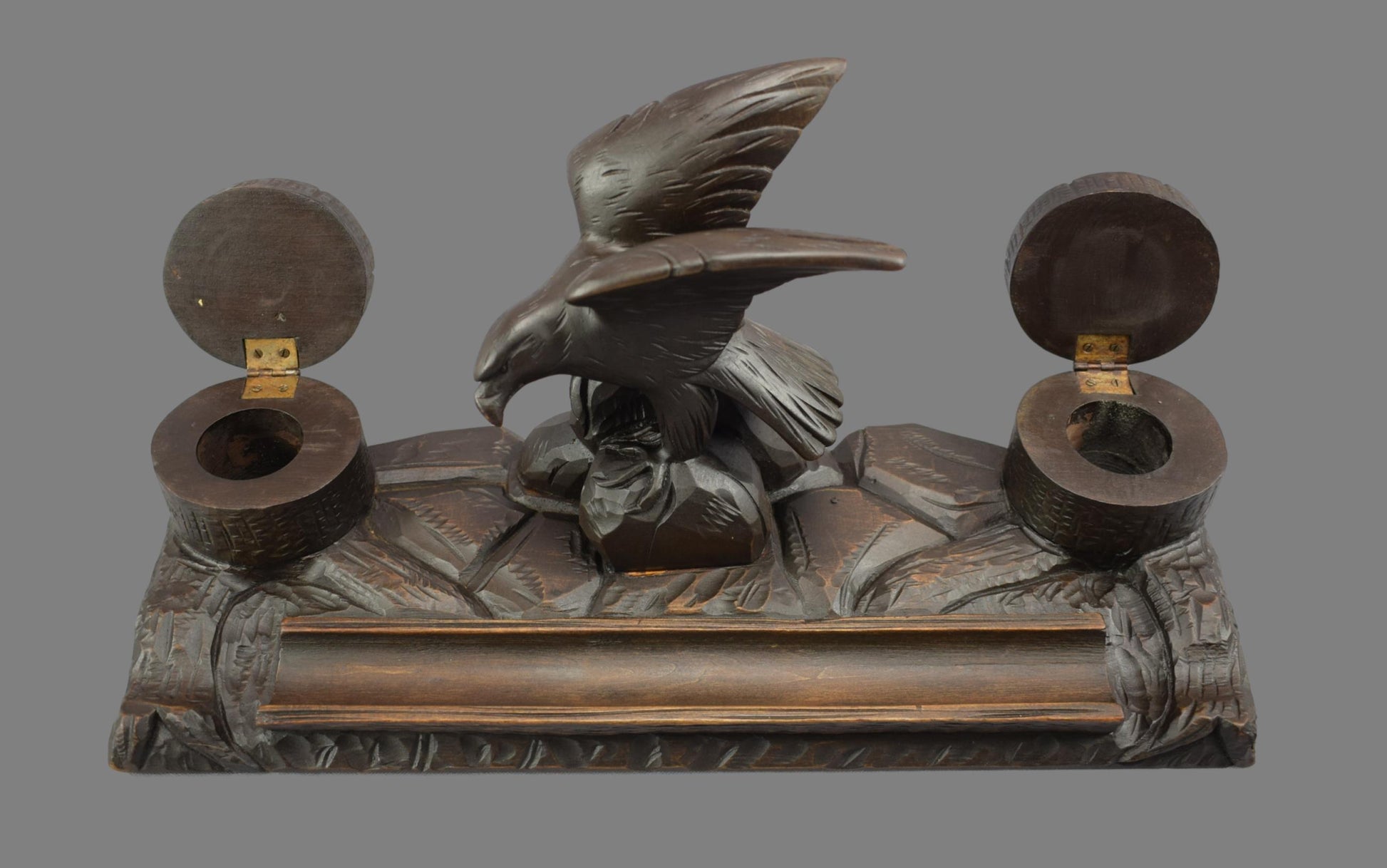 Black Forest Eagle Inkwell - Charmantiques