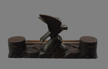 Black Forest Eagle Inkwell - Charmantiques