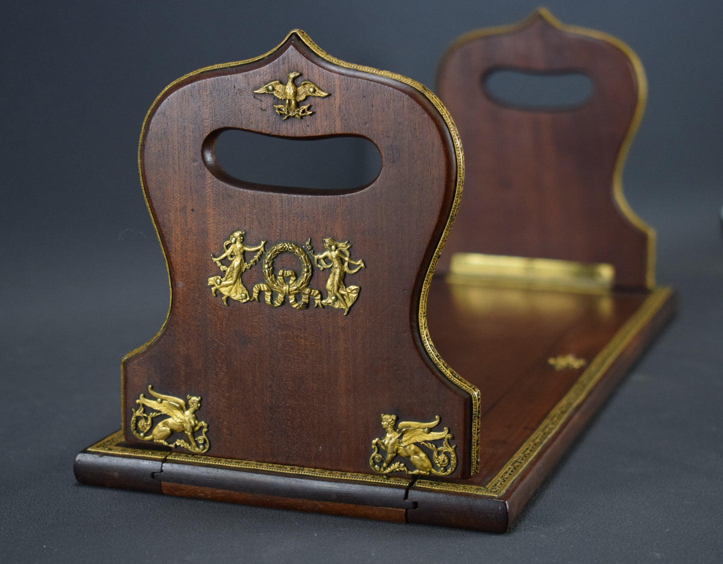 Empire Wood Bookends - Charmantiques