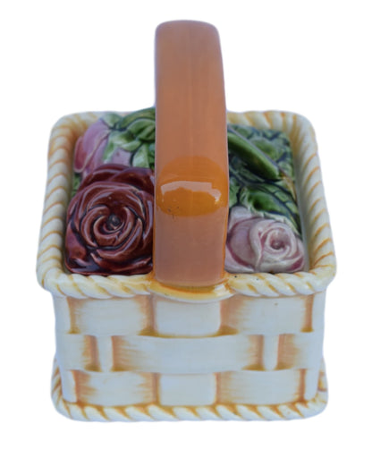 Sarreguemines Majolica Basket - Charmantiques