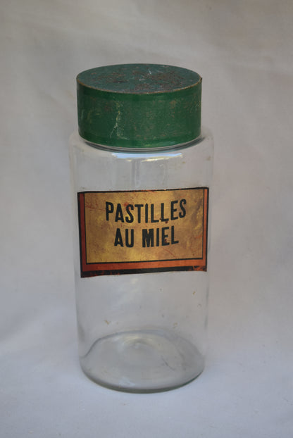 Glass Pharmacy Jar - Charmantiques