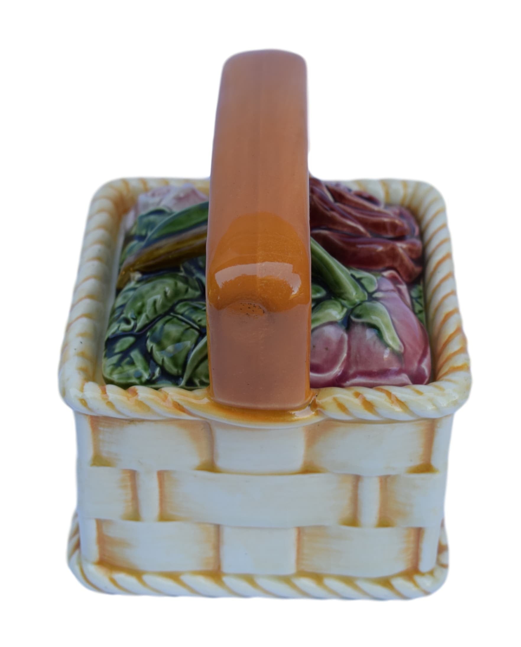 Sarreguemines Majolica Basket - Charmantiques