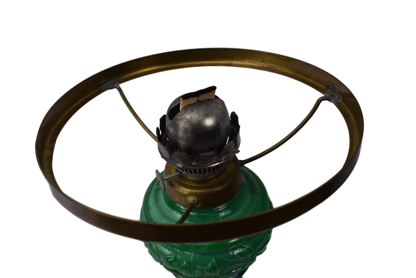 Hoffman Opaline Kerosene Lamp - Charmantiques
