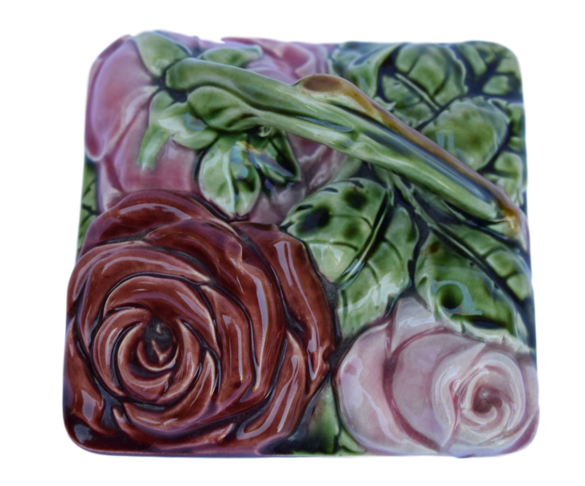 Sarreguemines Majolica Basket - Charmantiques