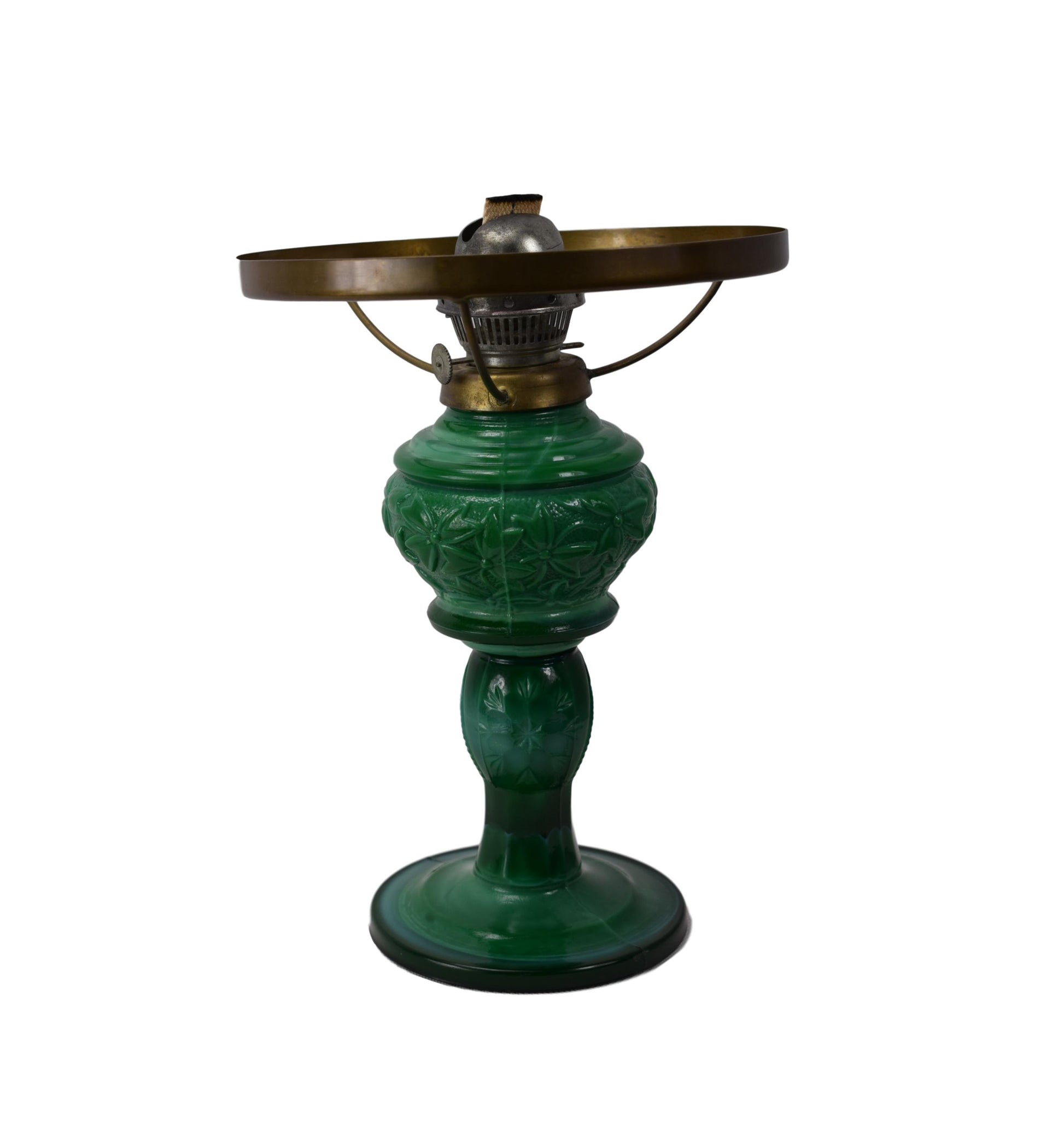 Hoffman Opaline Kerosene Lamp - Charmantiques