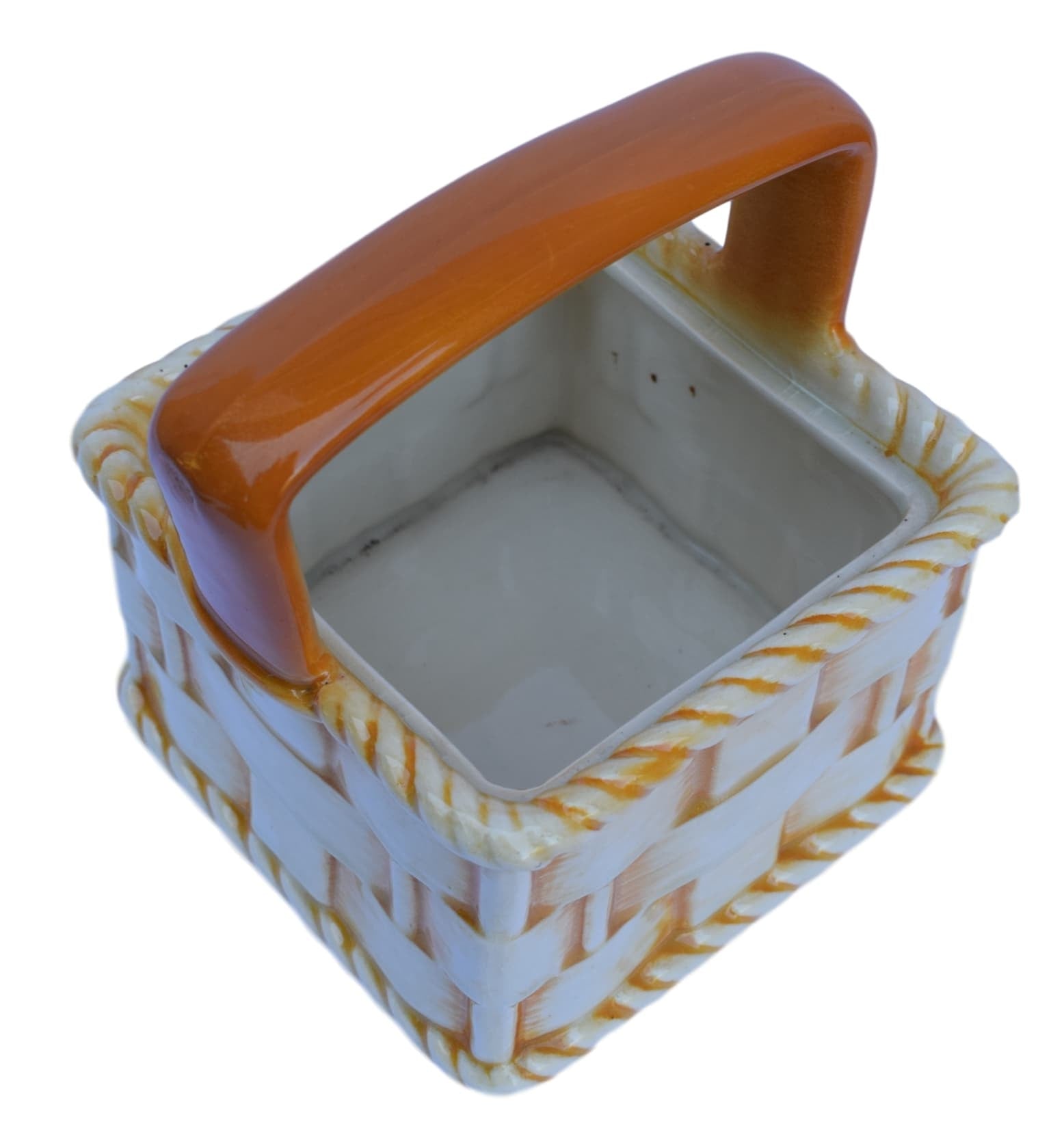 Sarreguemines Majolica Basket - Charmantiques