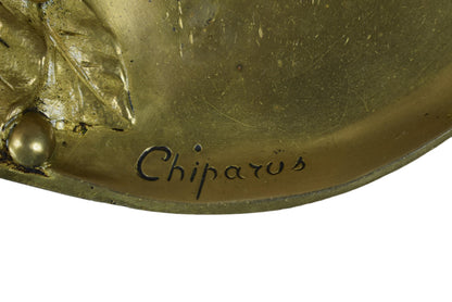 Chiparus Bronze Trinket Bowl - Charmantiques