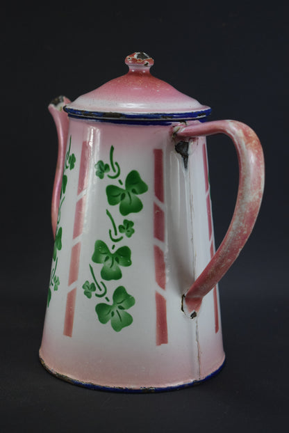 Clover Enamel Coffee Pot