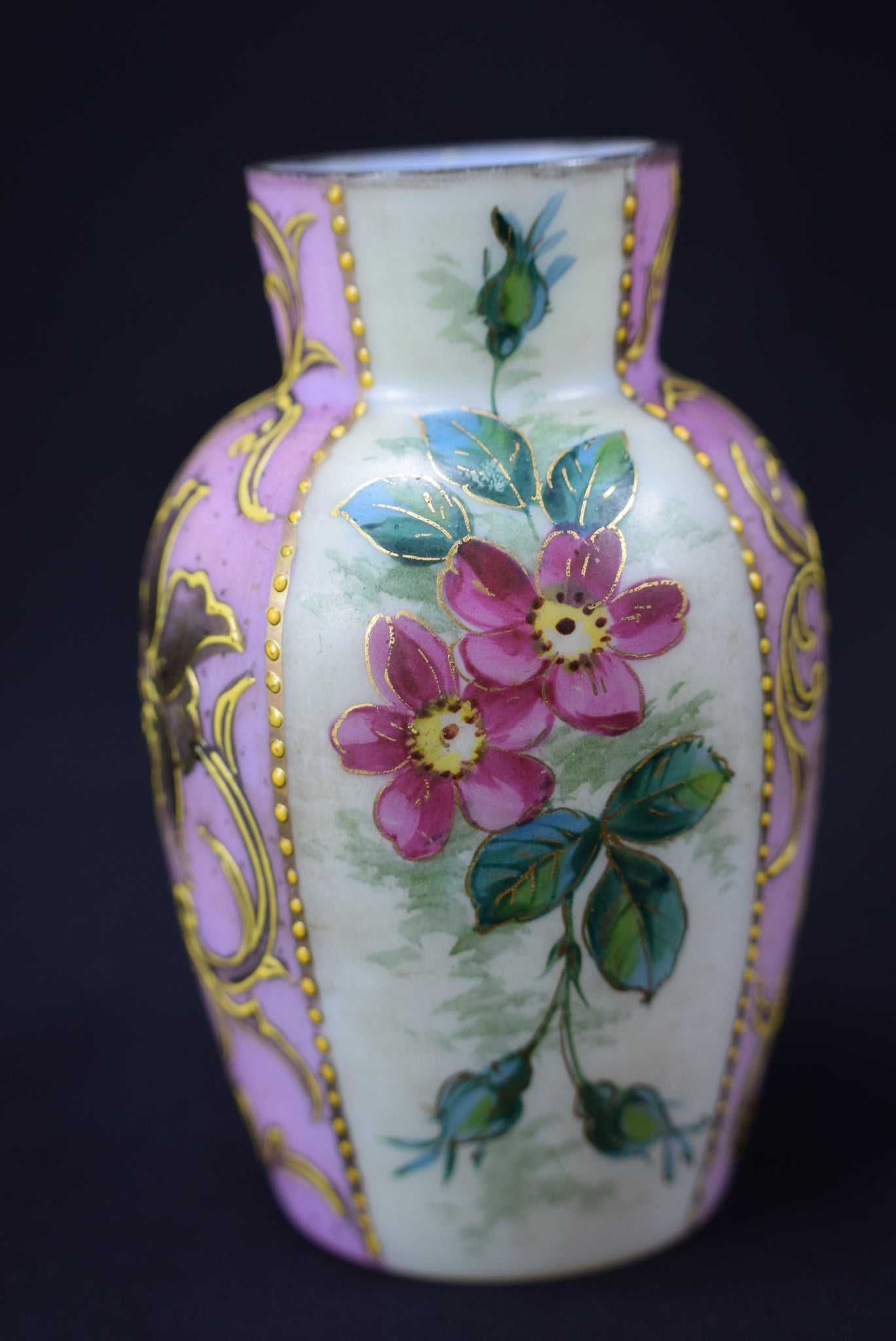 Small Opaline Vase - Charmantiques