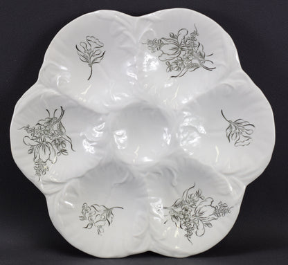 6 Luneville Oyster Plates