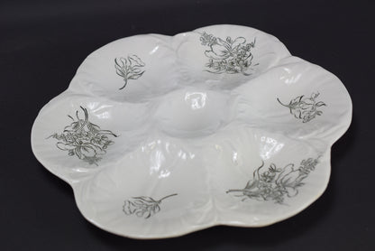 6 Luneville Oyster Plates