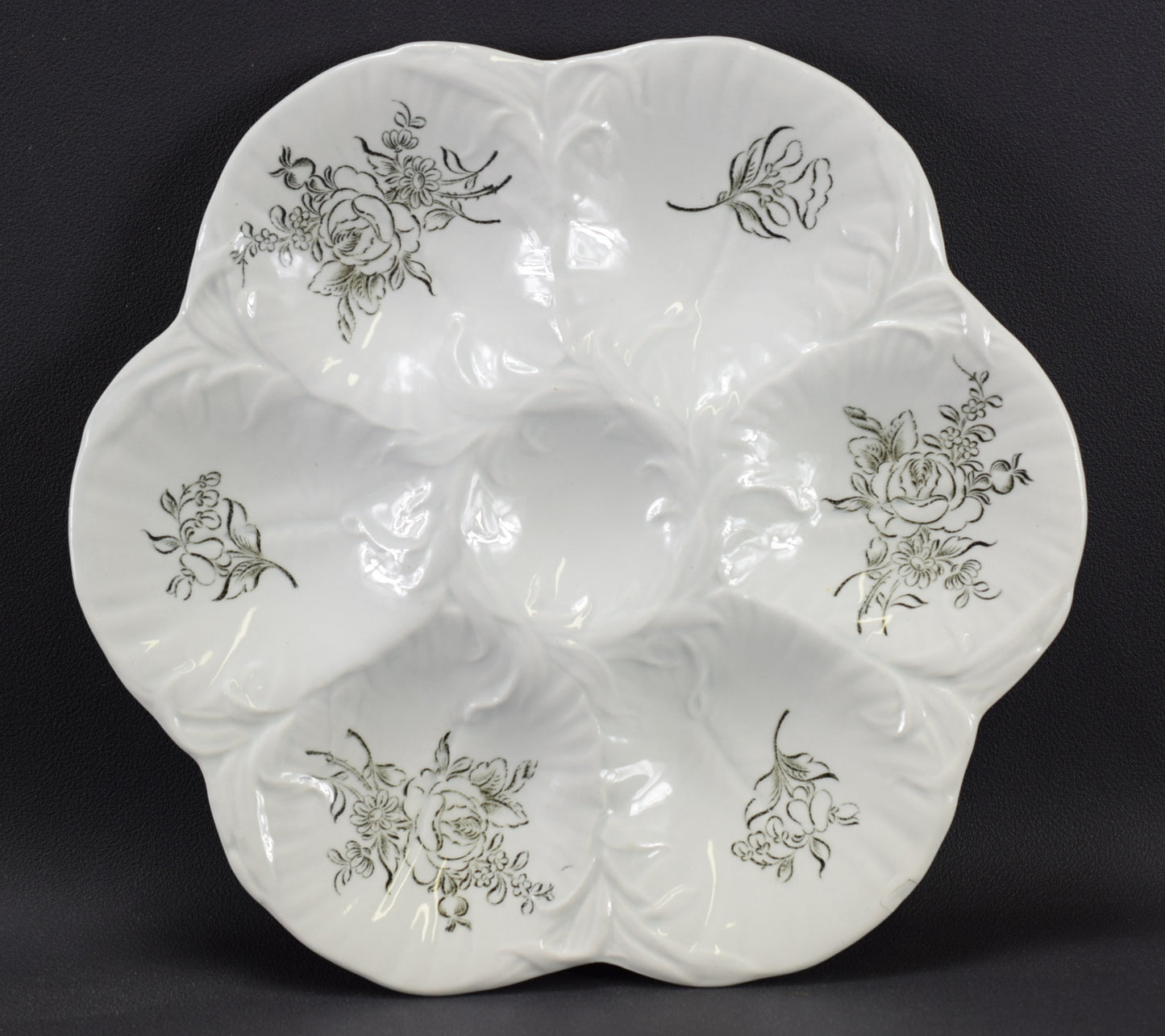 6 Luneville Oyster Plates