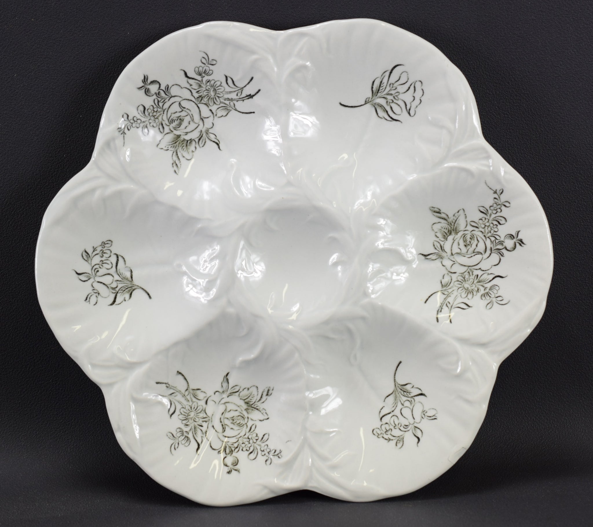 6 Luneville Oyster Plates