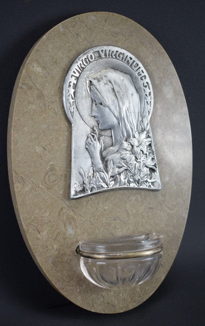 Art Nouveau Holy Water Font - Charmantiques