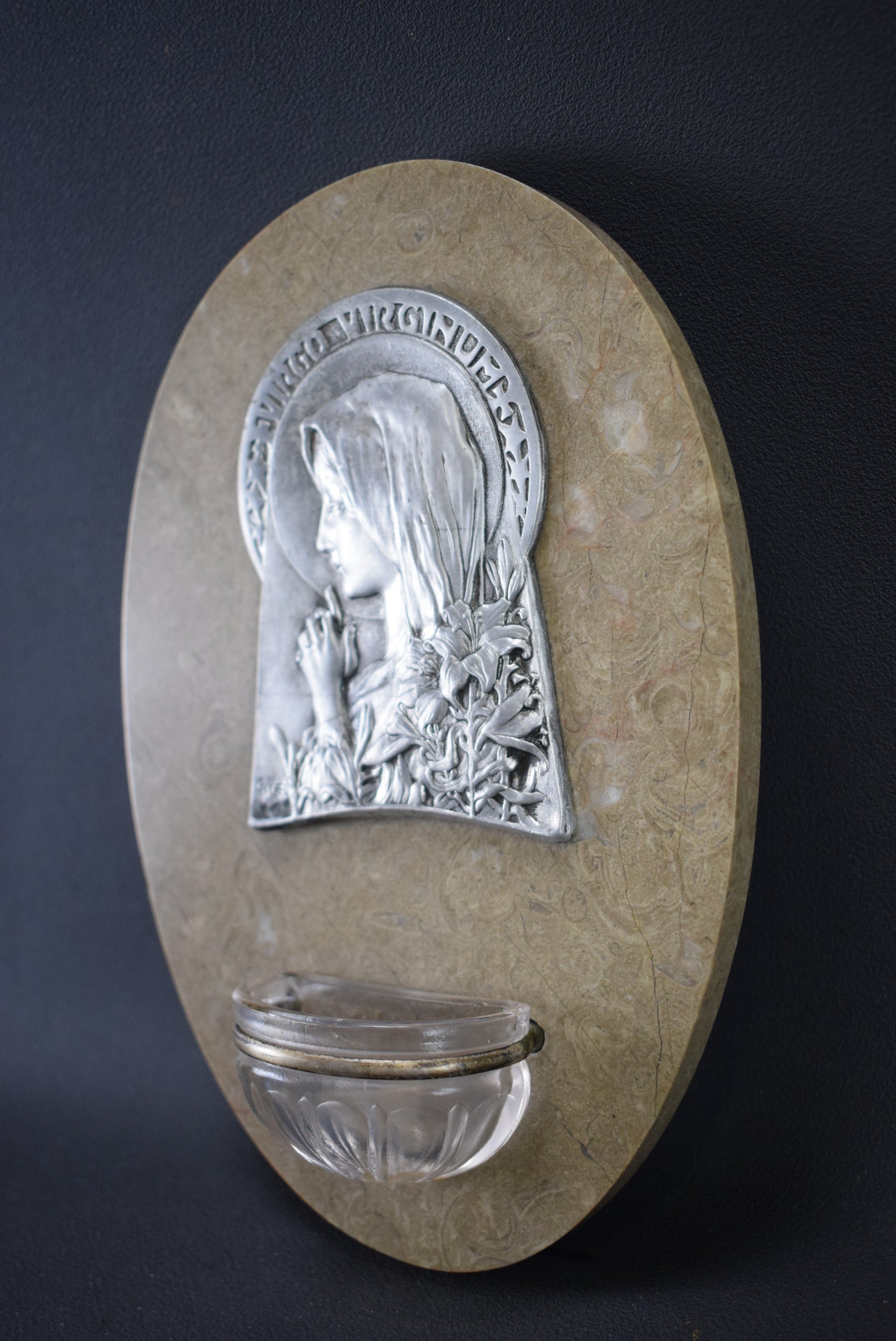 Art Nouveau Holy Water Font - Charmantiques