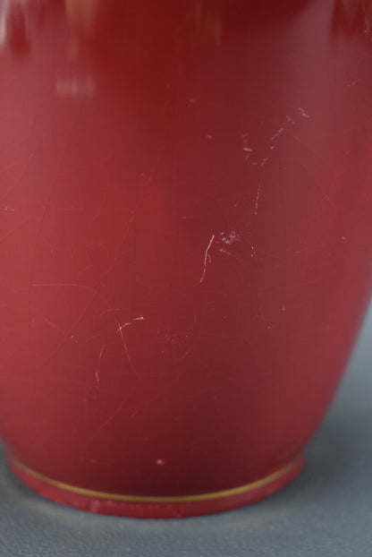 Art Deco Red Vase