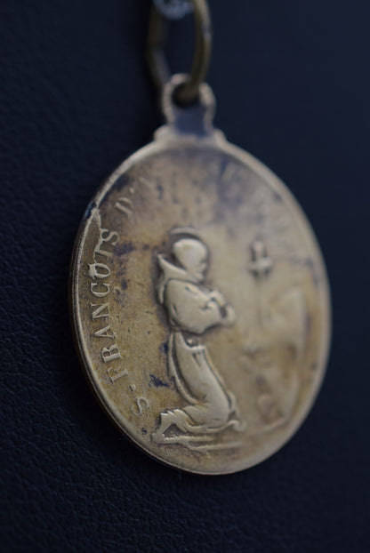 Saint Anthony of Padua and Saint Francis Of Assisi Pendant Medal