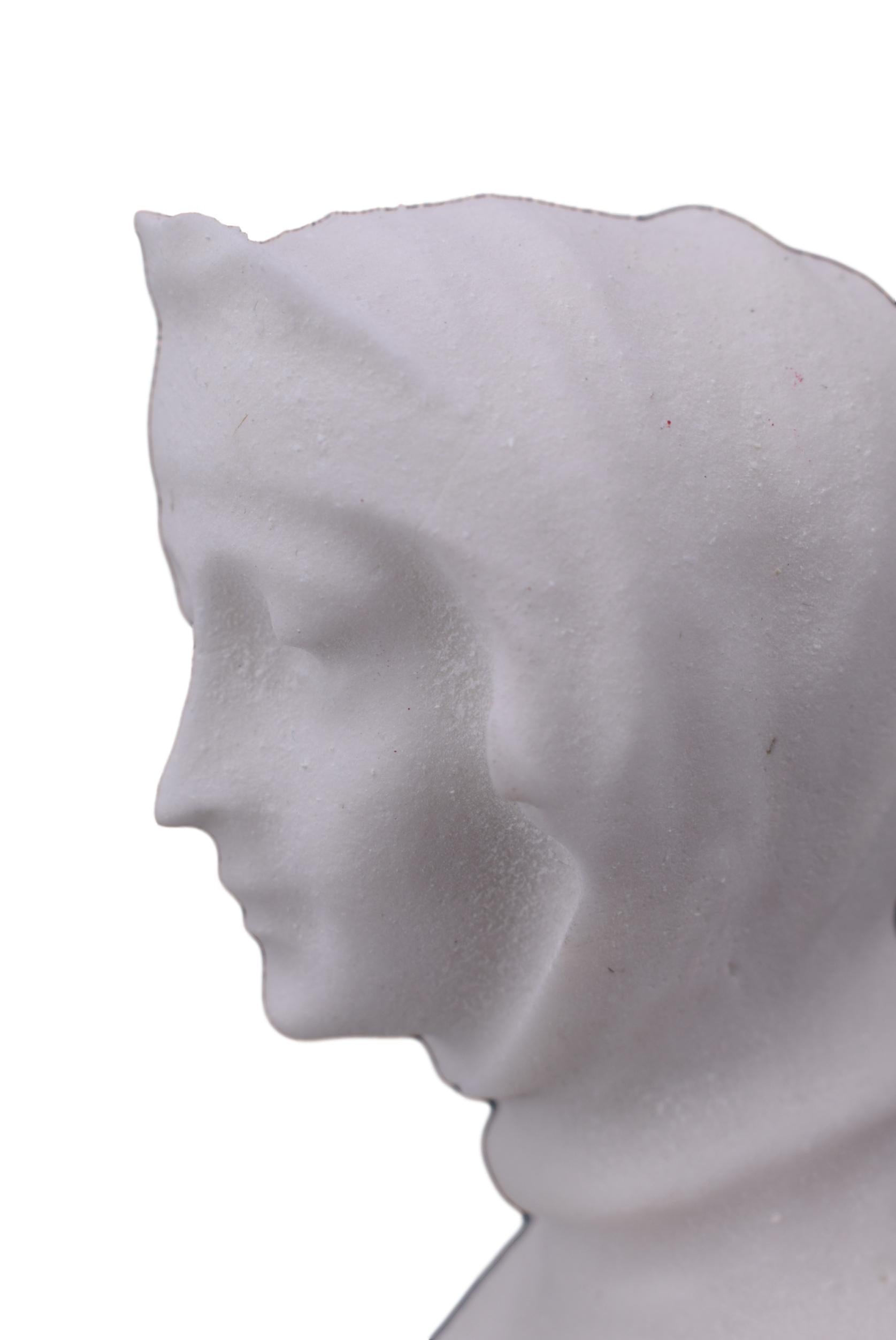 Carved Stone Bust - Charmantiques