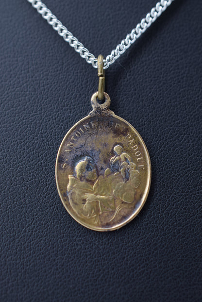 Saint Anthony of Padua and Saint Francis Of Assisi Pendant Medal