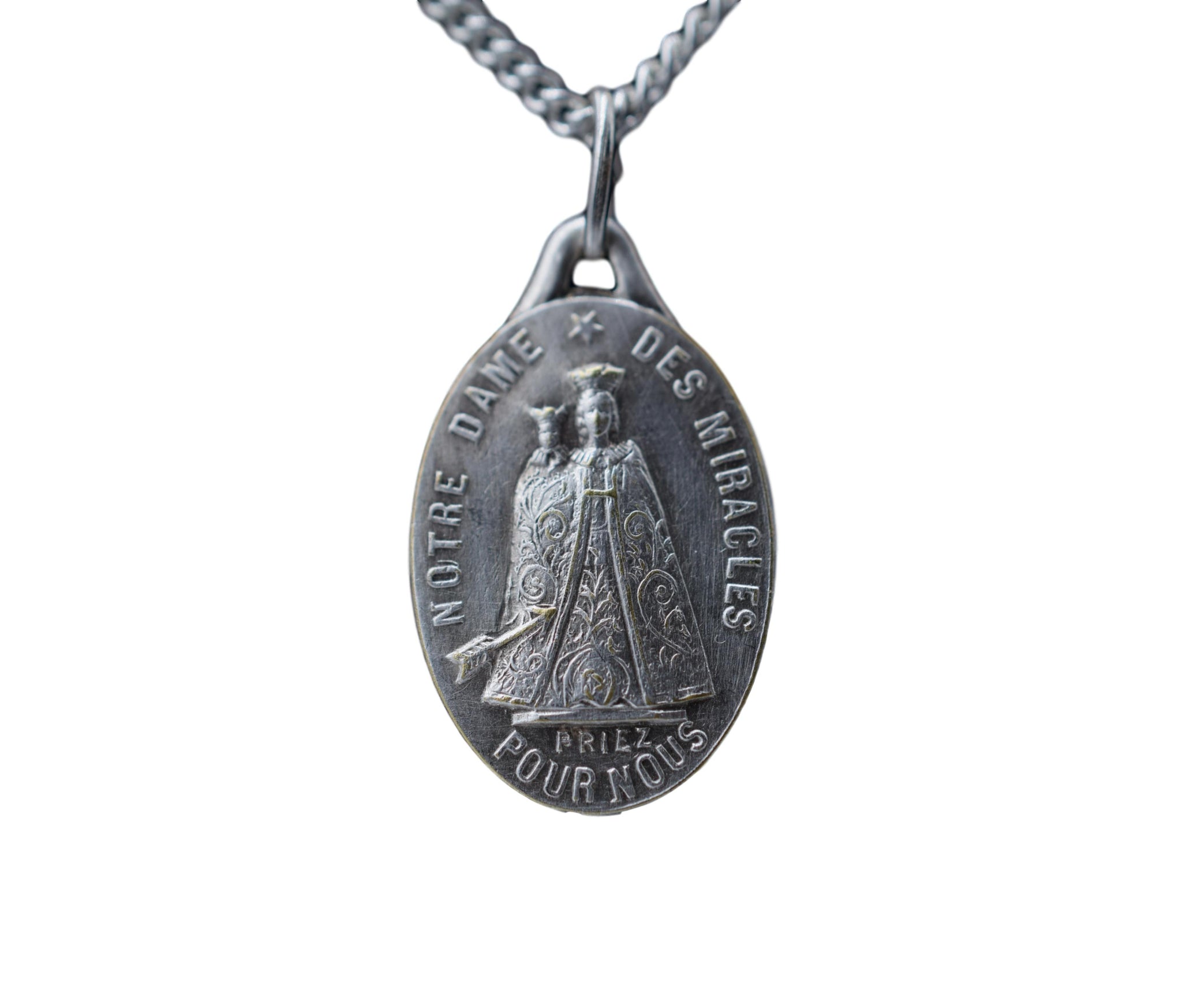 Our Lady of Miracles Medal Pendant