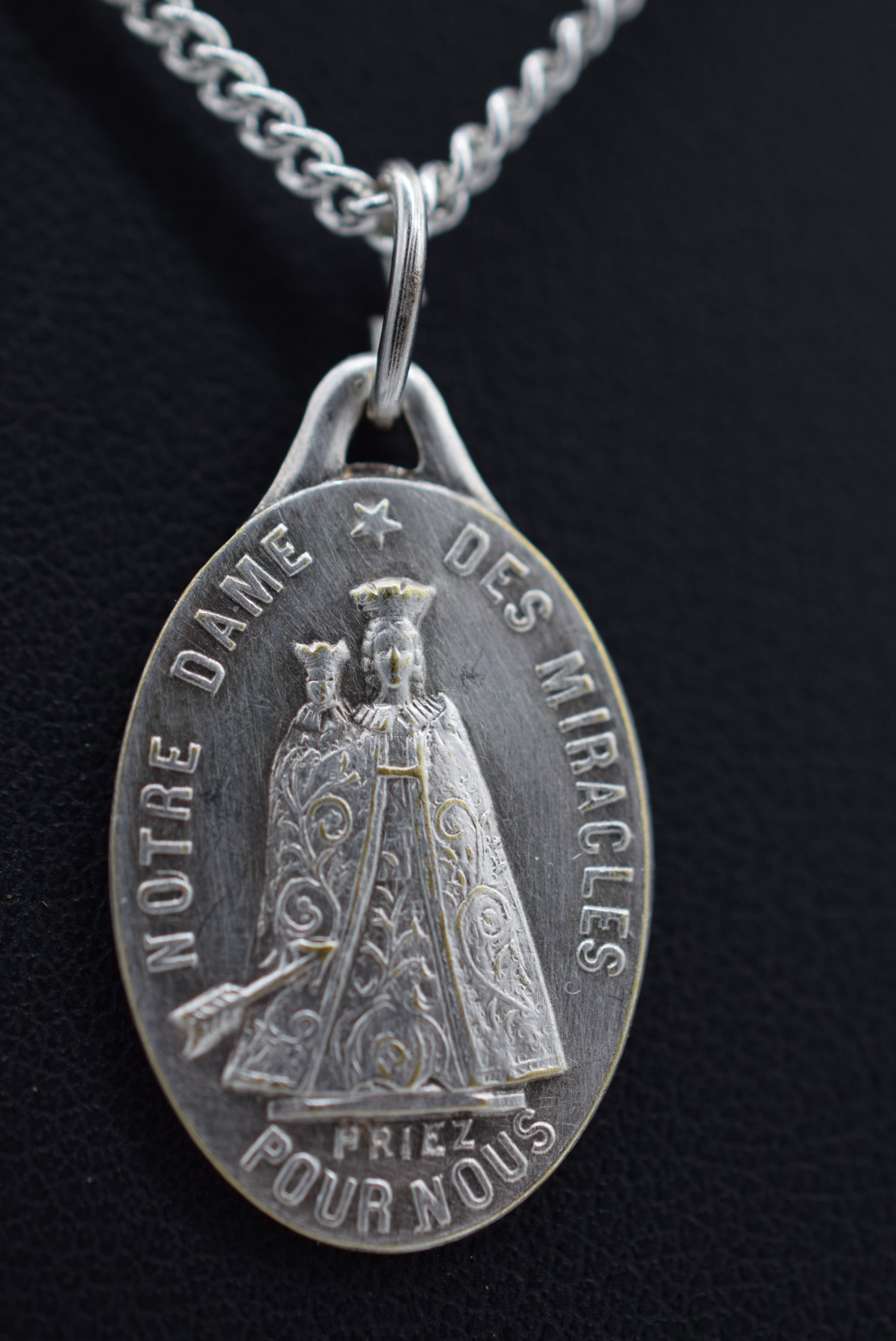 Our Lady of Miracles Medal Pendant