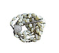 Modernist Mother of Pearl & Sterling Silver Rosary French Catholic