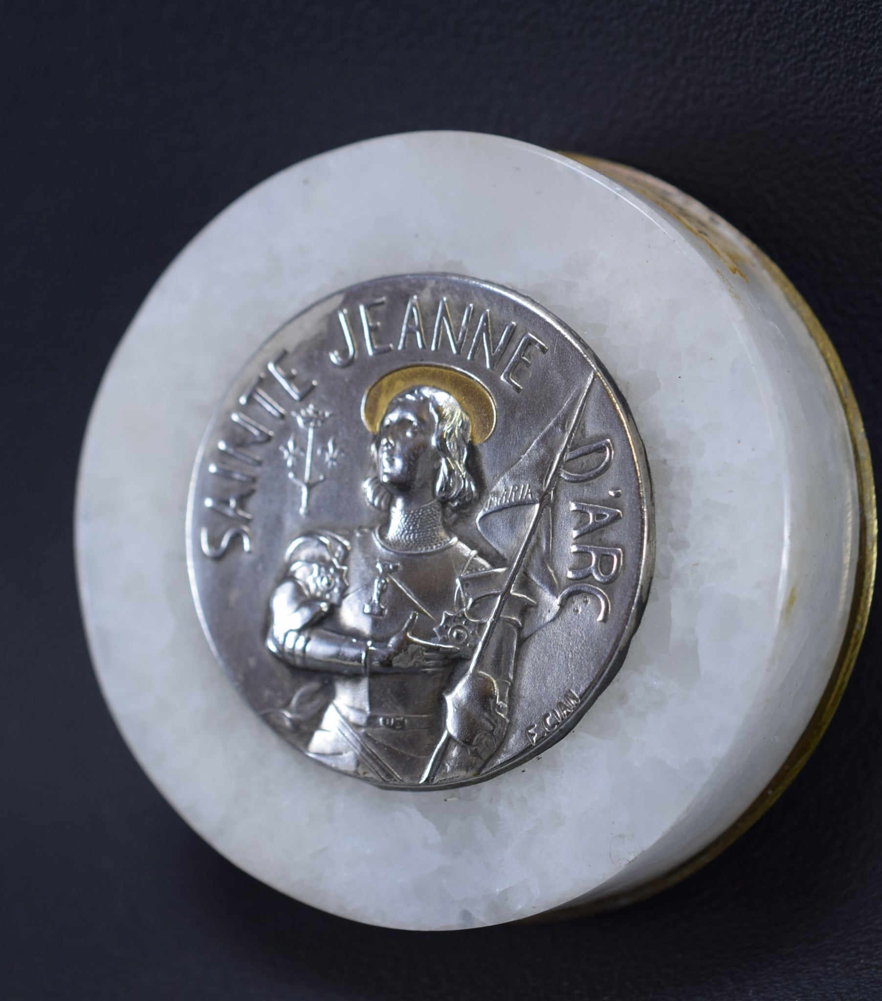 St Joan of Arc Paperweight by F Cian