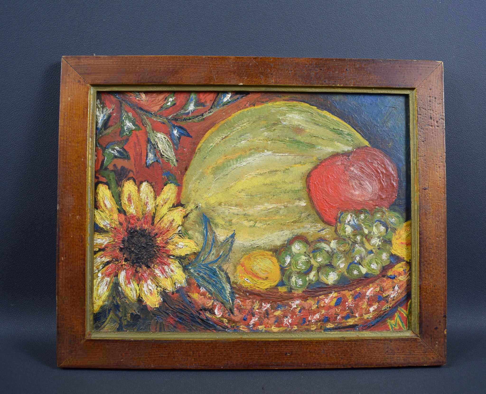 Antique Impressionist Painting Oil on Panel