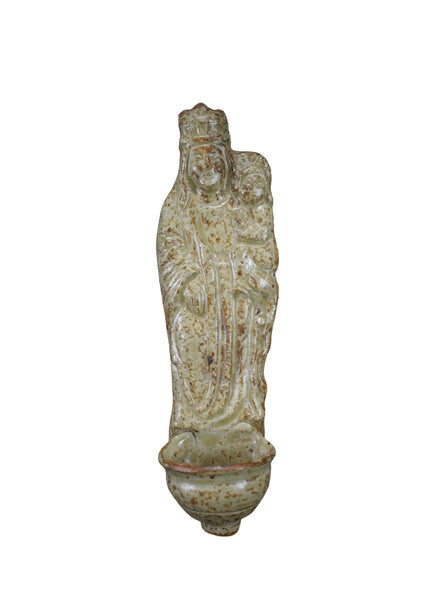 Pottery Holy Water Font - Charmantiques