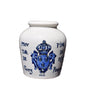 French Antique Digoin Sarreguemines Grey Poupon Mustard of Dijon Pot - Charmantiques